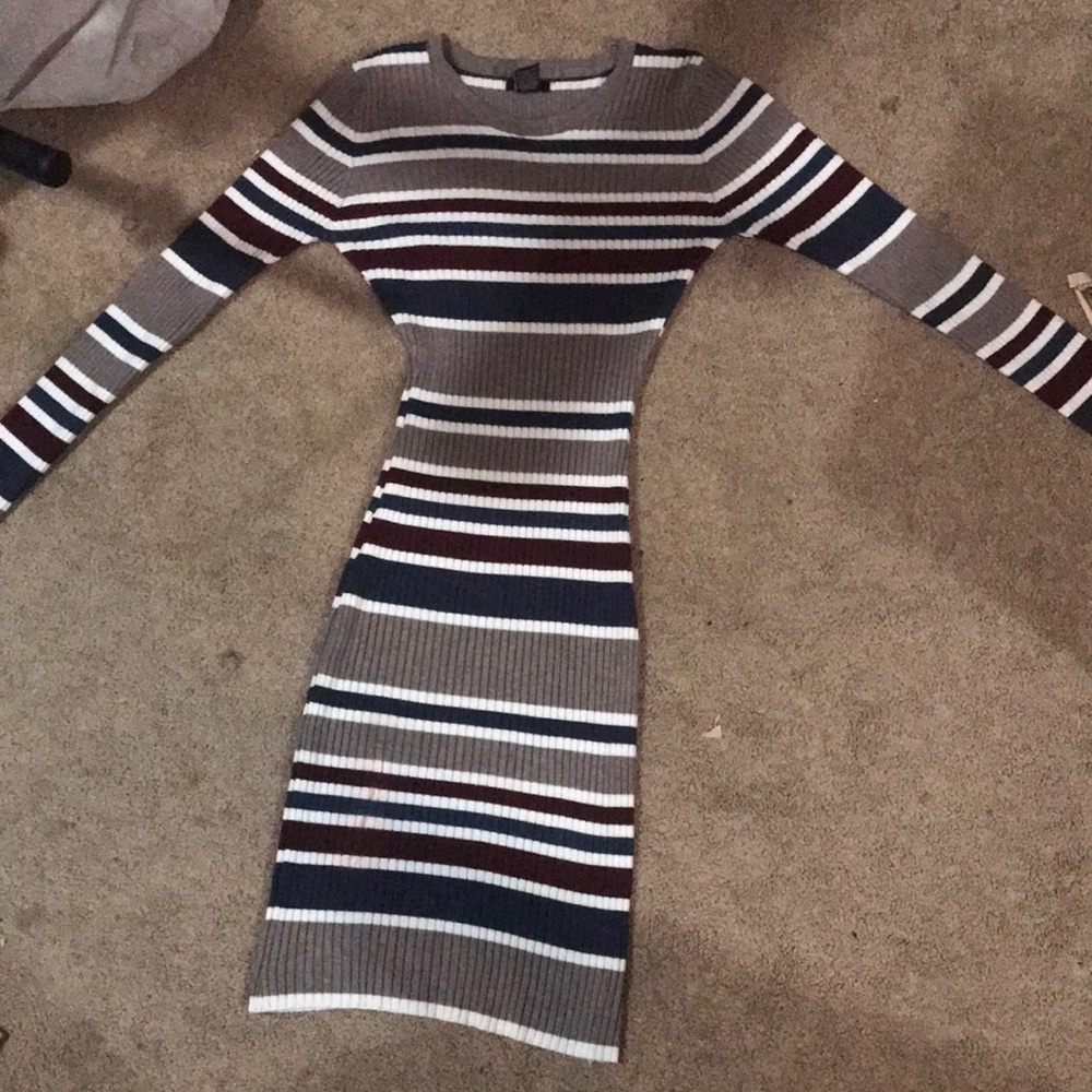 Striped sweater dress |